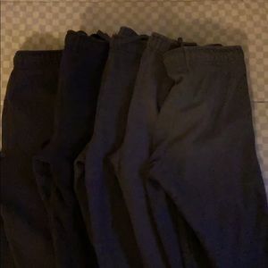 5 pair of 12H/MH boys fleeced Tek Gear pants-Used